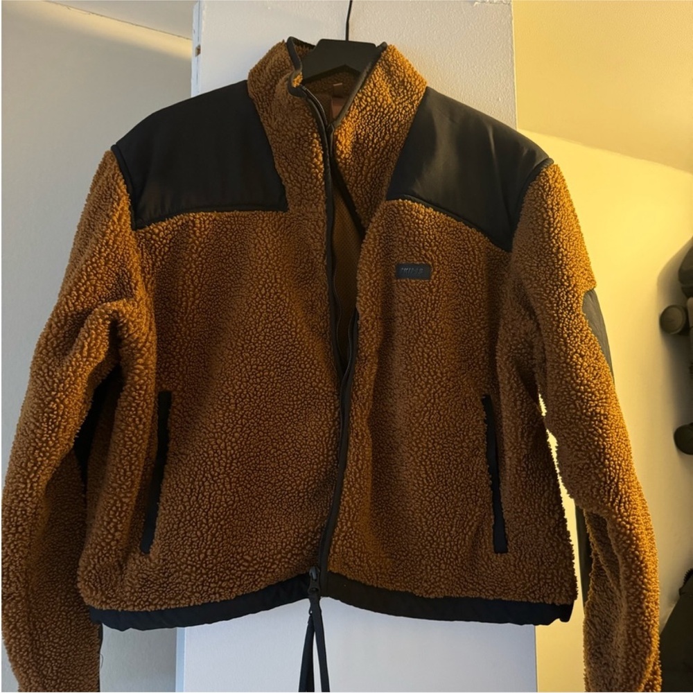 Skims Brown and Black Sherpa Jacket